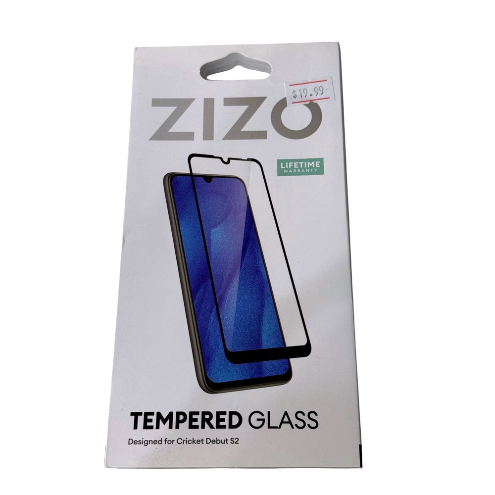 ZIZO Tempered‎ Glass Screen Protector for Cricket Debut S2 9H Hardness Clear New